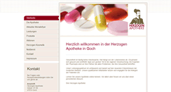 Desktop Screenshot of herzogen-apotheke.de