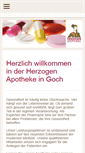 Mobile Screenshot of herzogen-apotheke.de